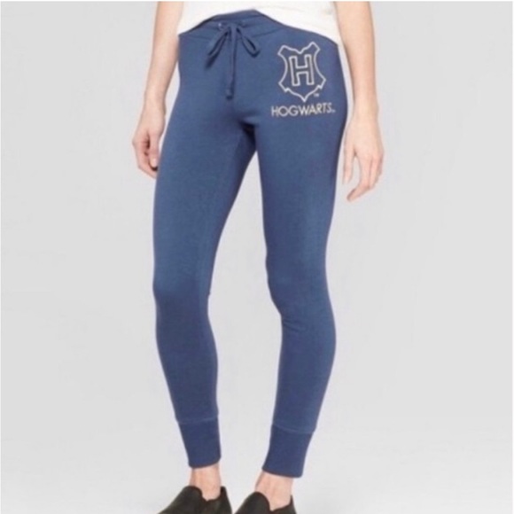 Harry Porter HOGWART Blue Jogger Pants, Size S New w/Tag - Picture 1 of 5